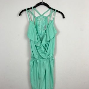 Mint green romper by Charlotte Russe